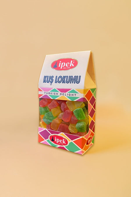 Ipek Pismaniye Mini Turkish Delight Assorted Fruit Flavored 100 g - MALLTURK