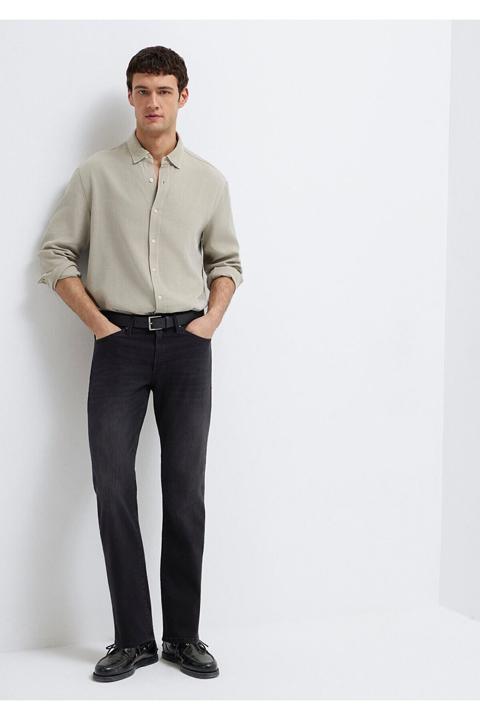 Mavi Hunter Premium Dark Grey Smoke Jeans 0020218775 - MALLTURK