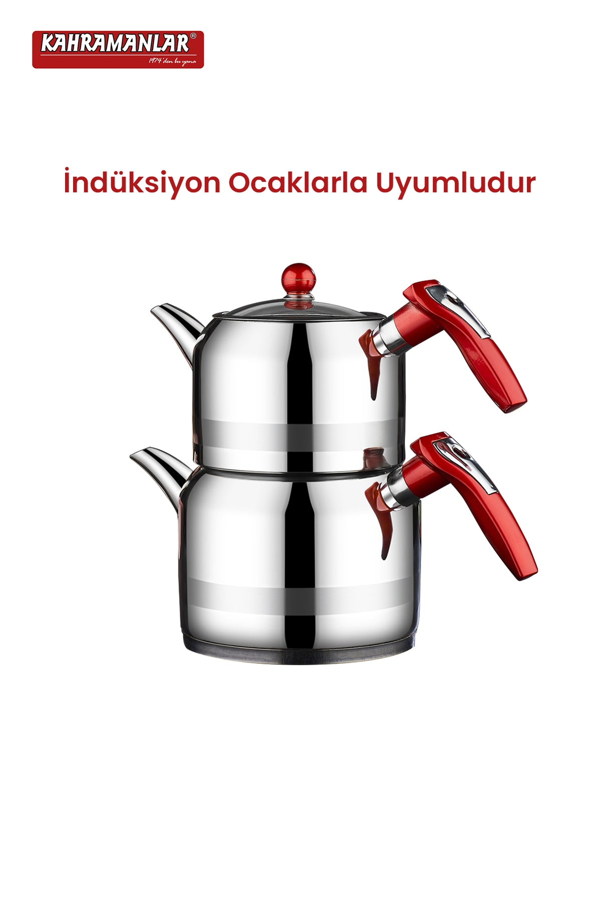 Kahramanlar Rain Mega Size Teapot Set - MALLTURK