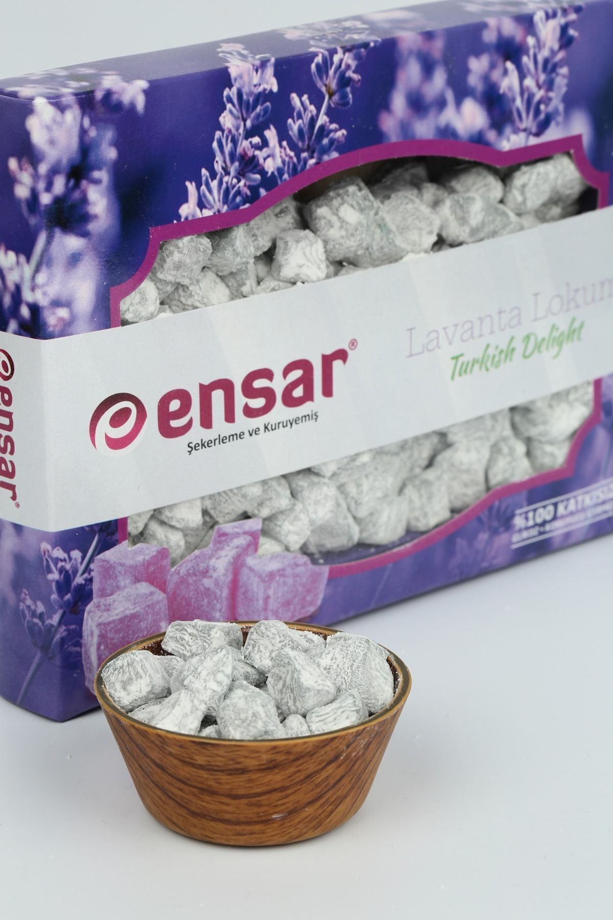 Ensar Sekerleme Lavender Flavored Turkish Delight 250gr - MALLTURK
