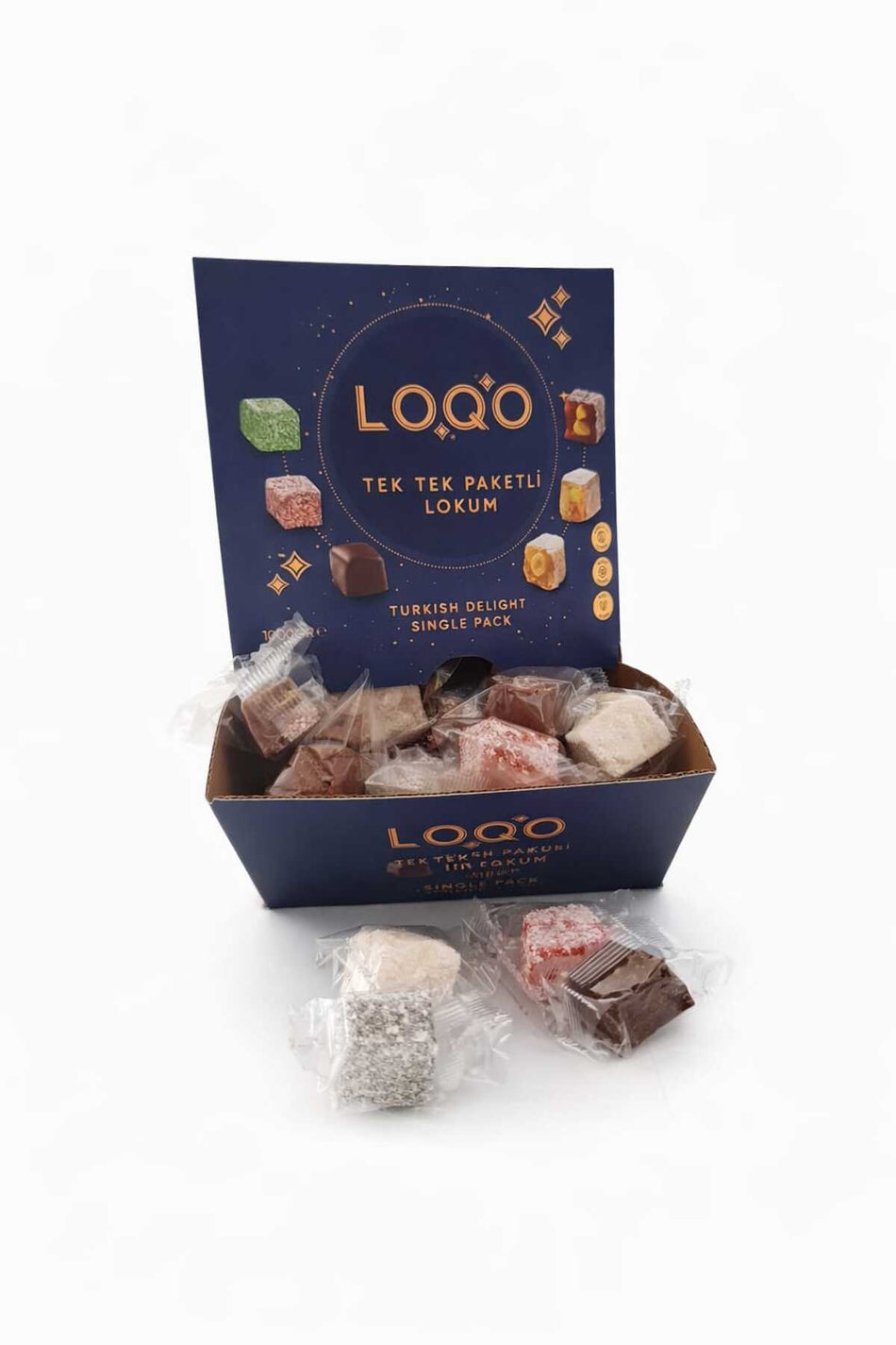 LOQO Assorted kuruyemisli Turkish Delight Gift Box stand kutu 1 kg
