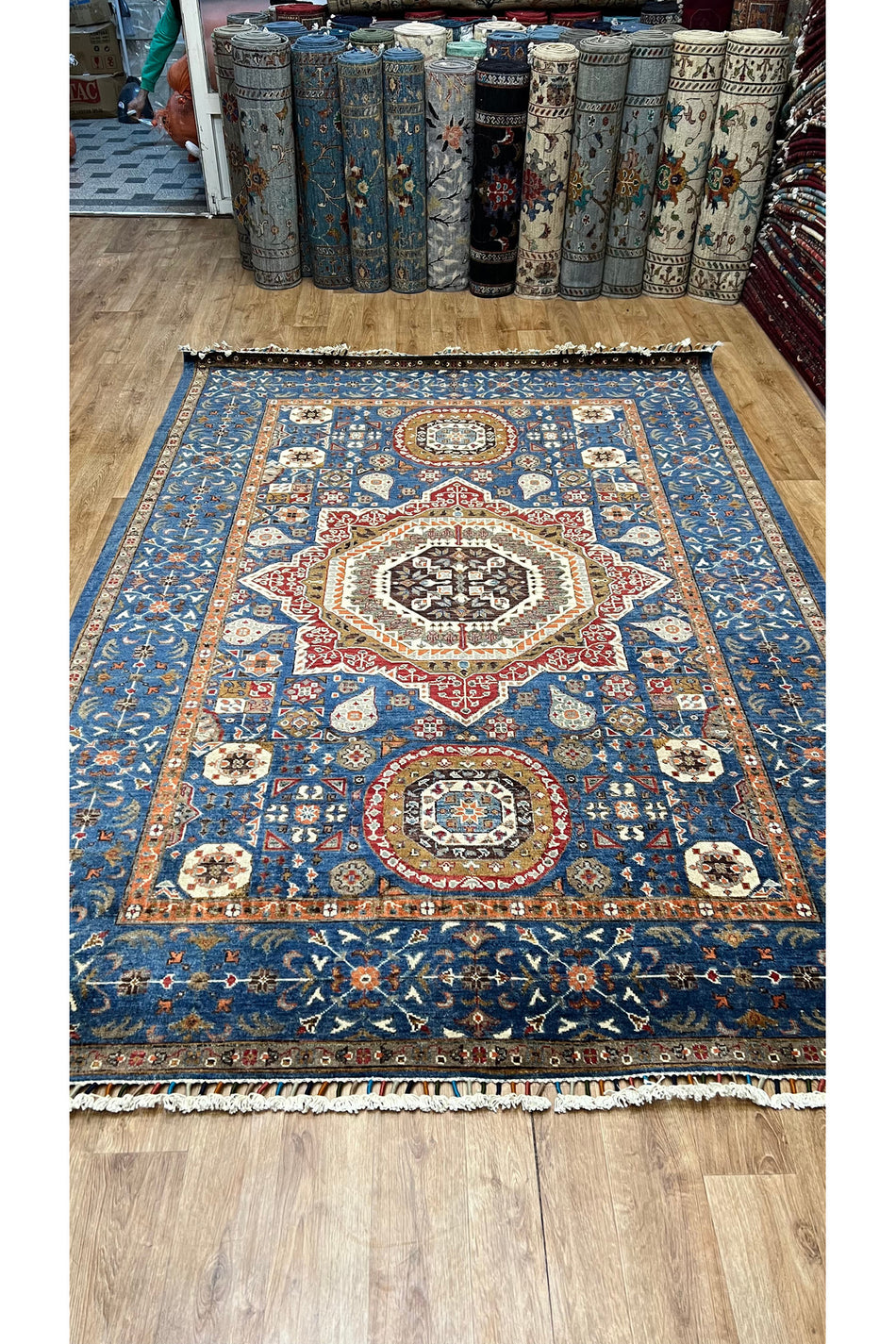 Turkmen Rug Hand-Woven Afghan Rug