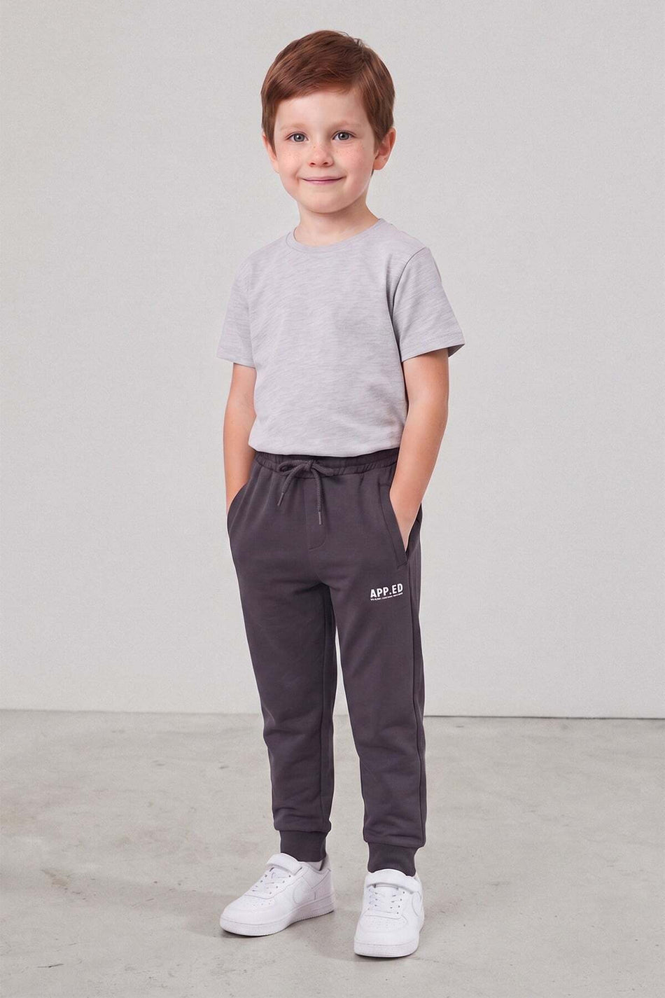 Printed Tie-Waist Boys' Sweatpants