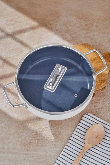 Tac Sera Feel Ceramic Nonstick Shallow Pot and TAC-8168 - MALLTURK