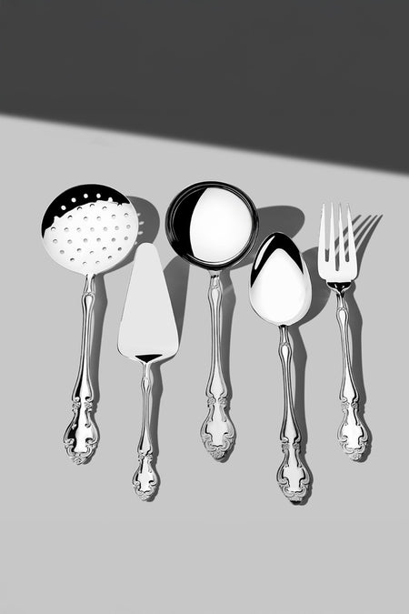 Nehir adriana Plain 12 Place Setting 89 Piece Boxed Flatware Set - MALLTURK