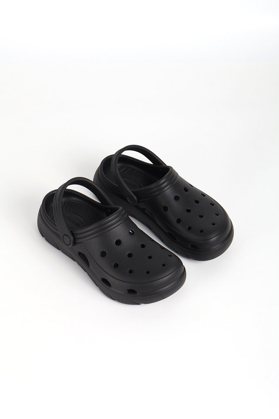 Hasema Men's Black Eva Beach Slippers with Strap Detail 23709