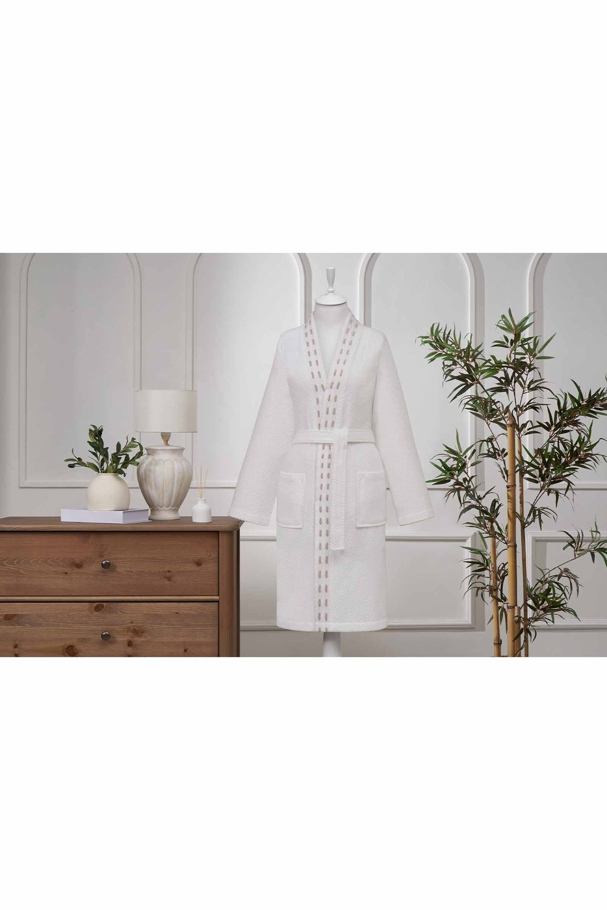 Ozdilek Sculpted Kimono Bathrobe - MALLTURK