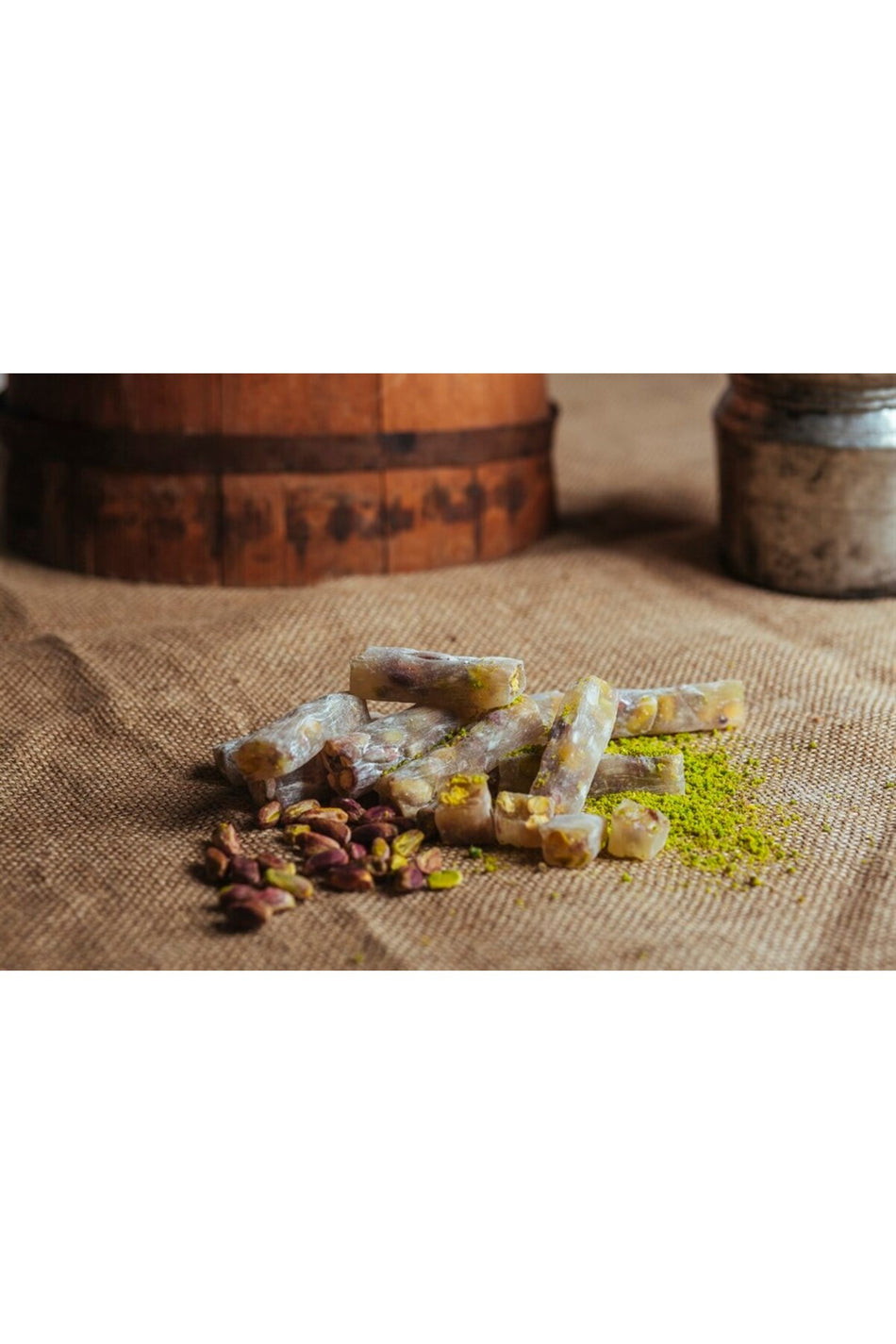Ziya efendi gorallar Pistachio Plain cekme Turkish Delight 500 g - MALLTURK