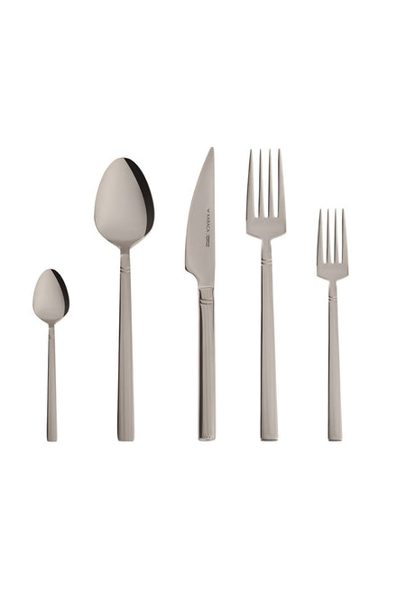 Karaca new evora 60 Piece 12 Place Setting Flatware Set - MALLTURK