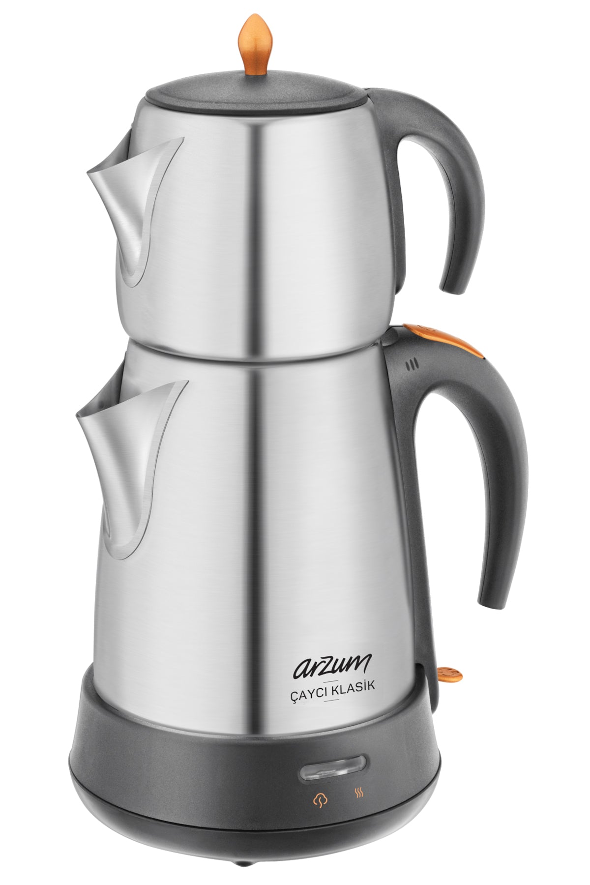 Arzum AR3004-iNX Classic Stainless Steel Tea Maker - inox - MALLTURK