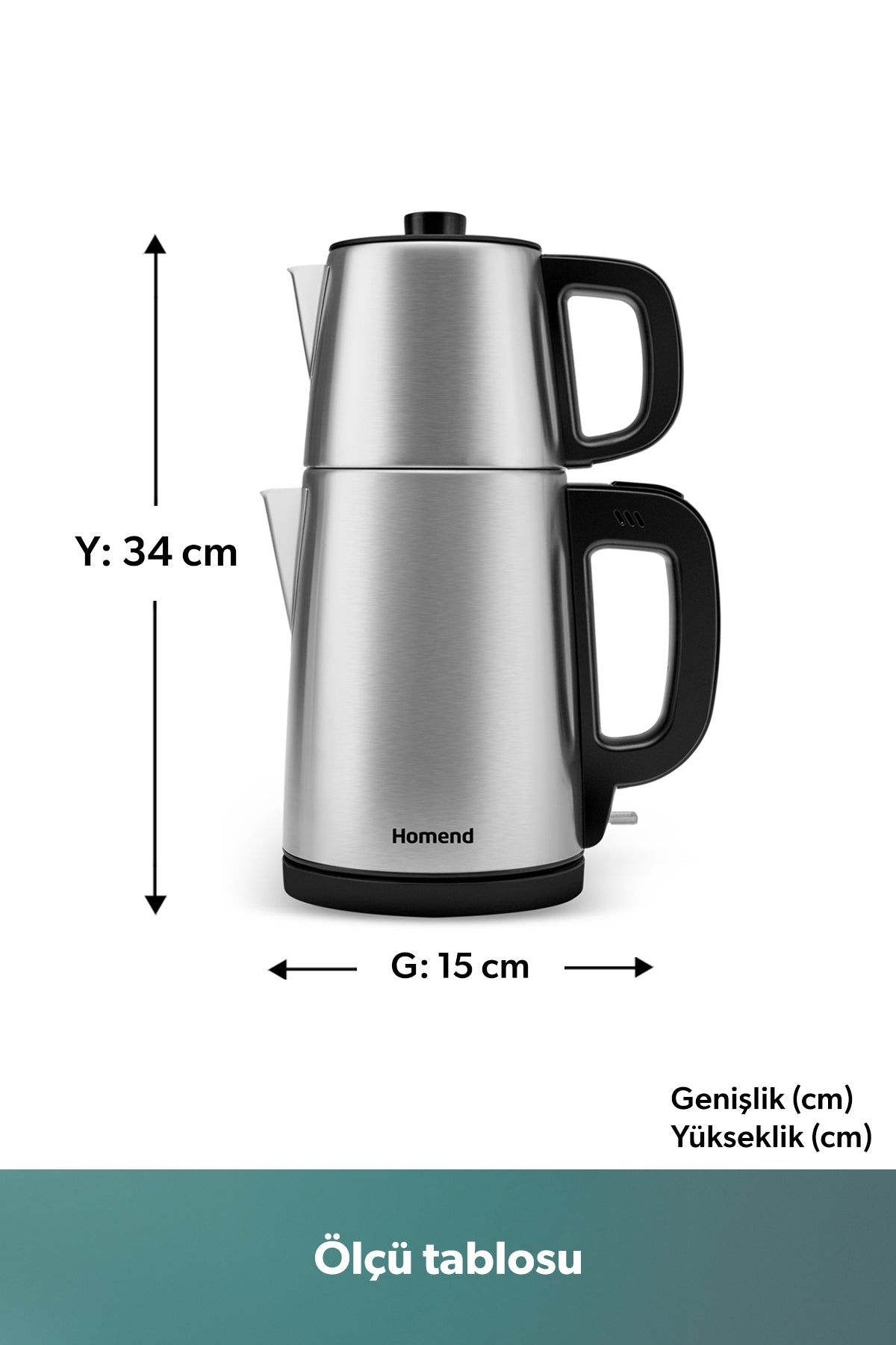 HOMEND Royaltea 1728h Tea Maker Stainless Steel - MALLTURK
