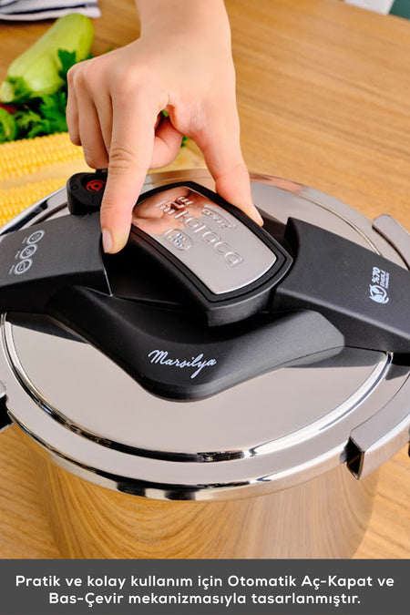 Karaca Marseille induction Base Pressure Cooker 7 Liters - MALLTURK