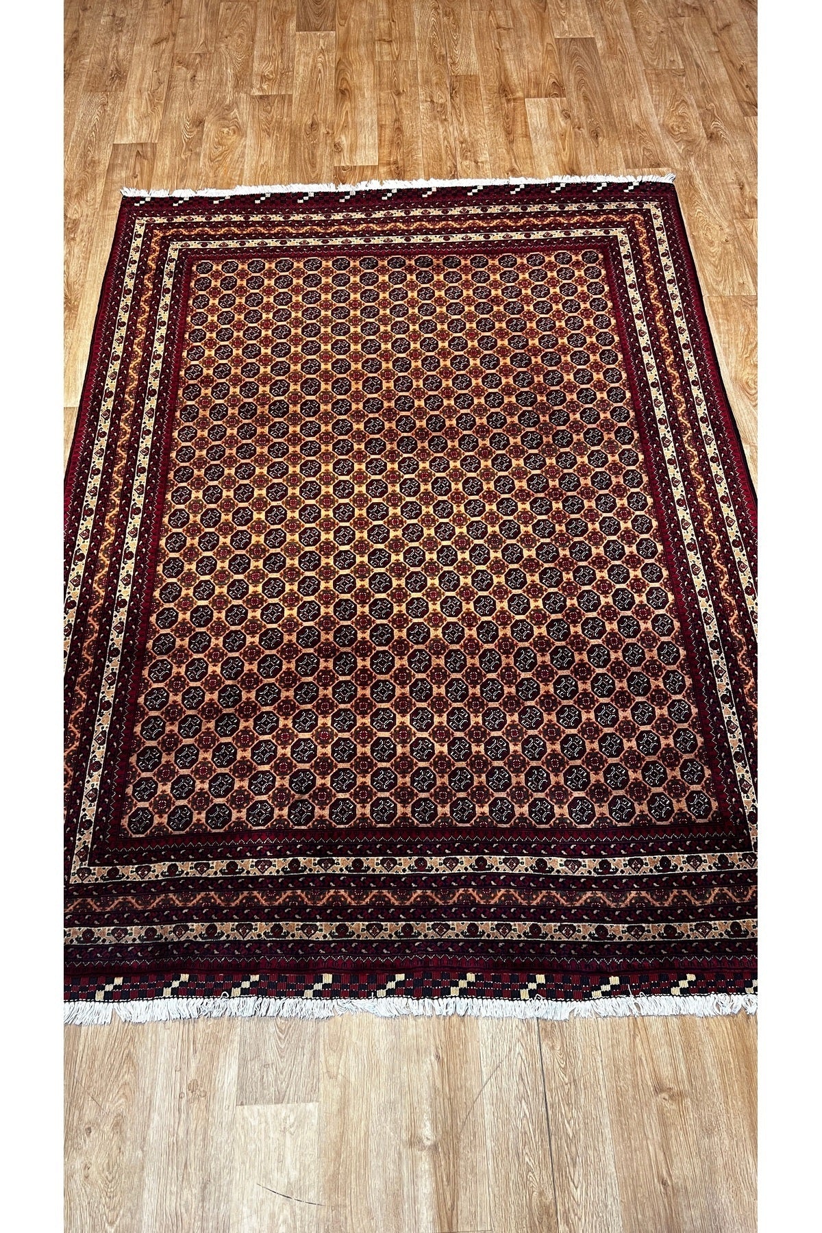 Turkmen Rug Hand-Woven Afghan Sultani Rug
