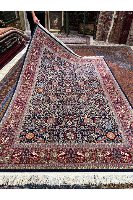 RD RAMAZAN DAG Hand Rug Art Hand-Woven Sumerbank Hereke Rug Signed Lalezar Design.Size 220x150. - MALLTURK