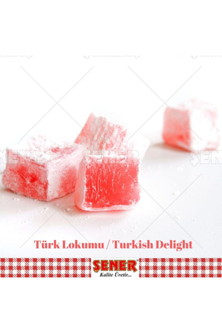 Sener 3 kg Plain Rose Flavored kus Assorted Turkish Delight - MALLTURK
