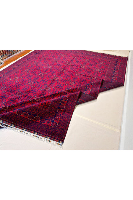 Afgan Rug Hand-Woven 100% Wool Natural Dye Harika Yildiz Design - MALLTURK