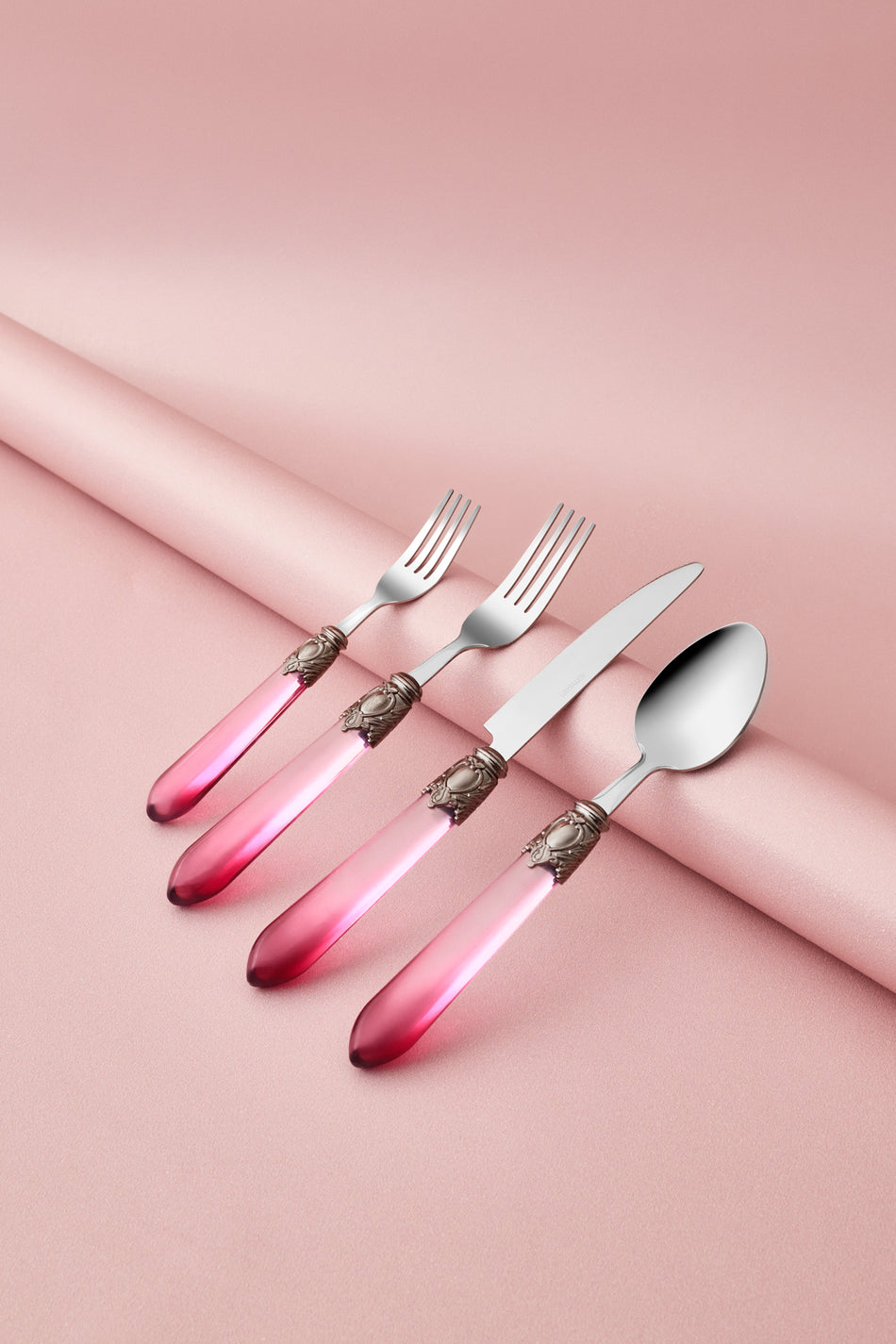 Emsan celina 24 Piece 6 Place Setting Flatware Set bordo - MALLTURK