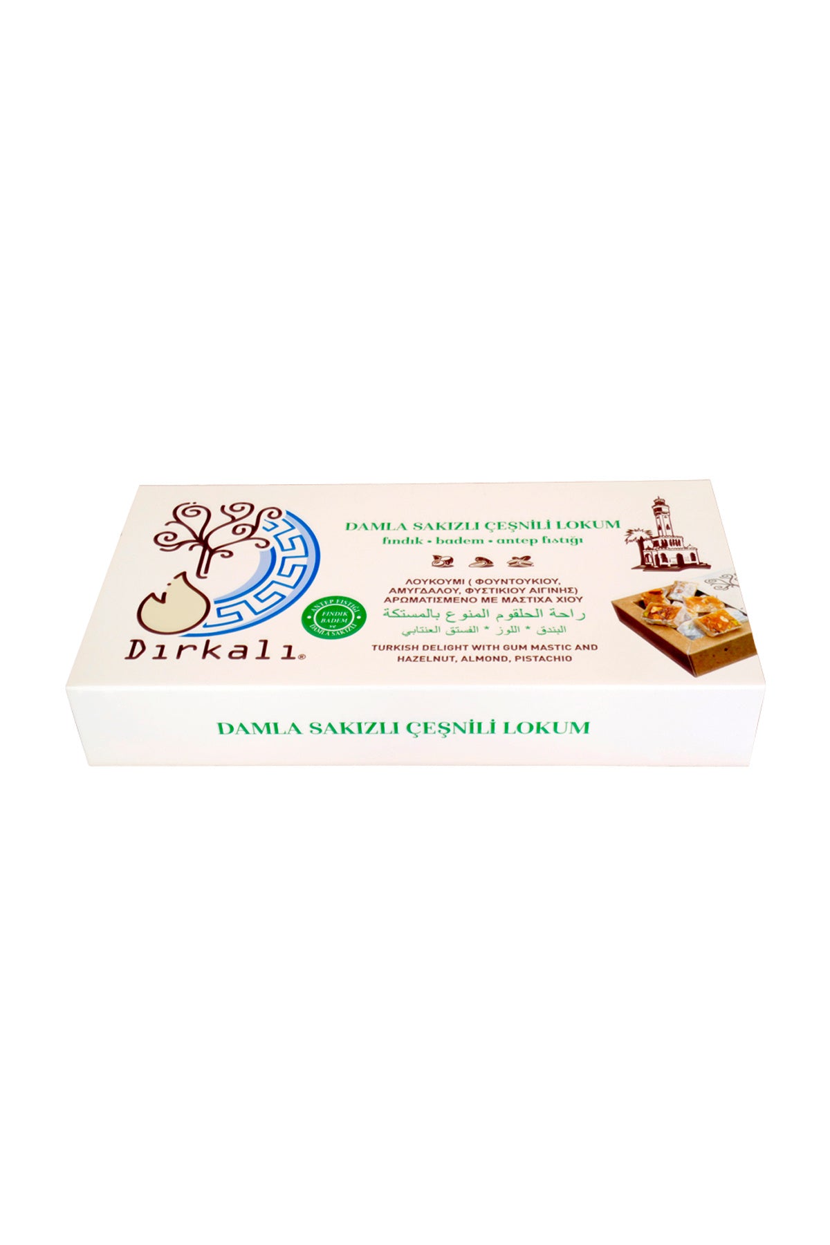 DIRKALI cesnili Mastic Flavored Turkish Delight 250 g - MALLTURK