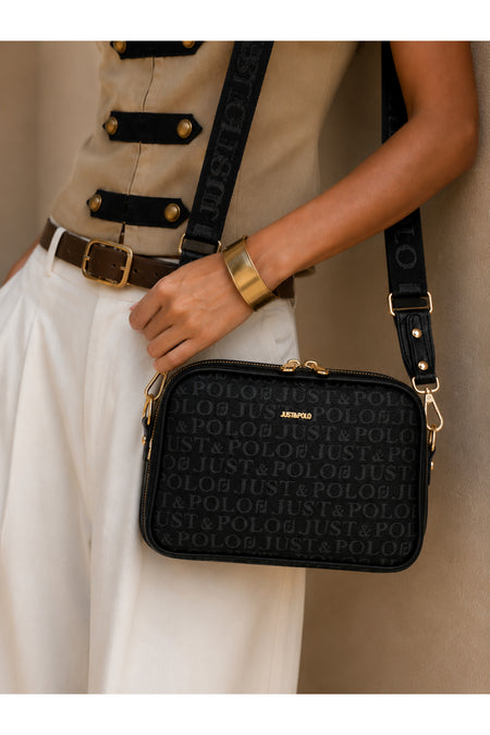 Just Polo Women's Shoulder Bag New Season 2053 Color Black Casual Bag - MALLTURK