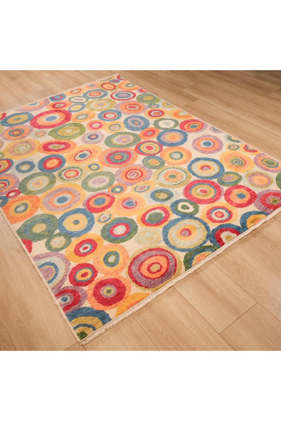 Halicizade Geometric Pattern Hand-Woven Rug