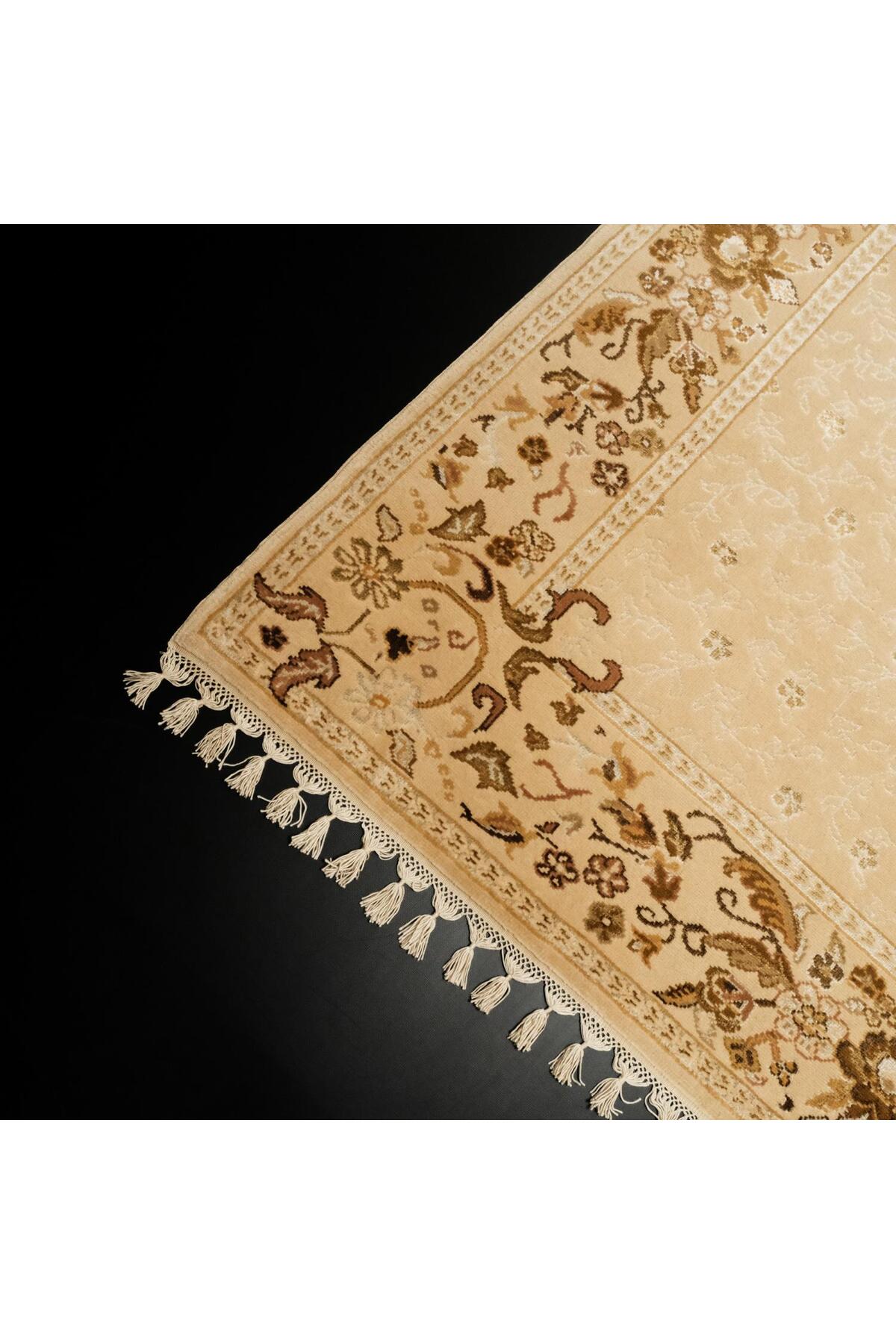 Halicizade Sultan Serisi Cicek Pattern Hand-Woven Rug - MALLTURK
