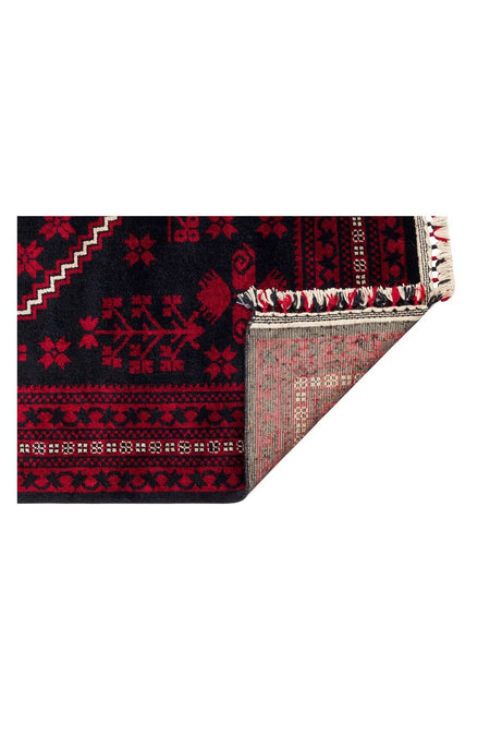 Eko Hali NOSTALGIA 956 BLUE Afghan / Yagcibedir Patterned Handcrafted Tencel Usak Carpet Produced on Special Looms. - MALLTURK