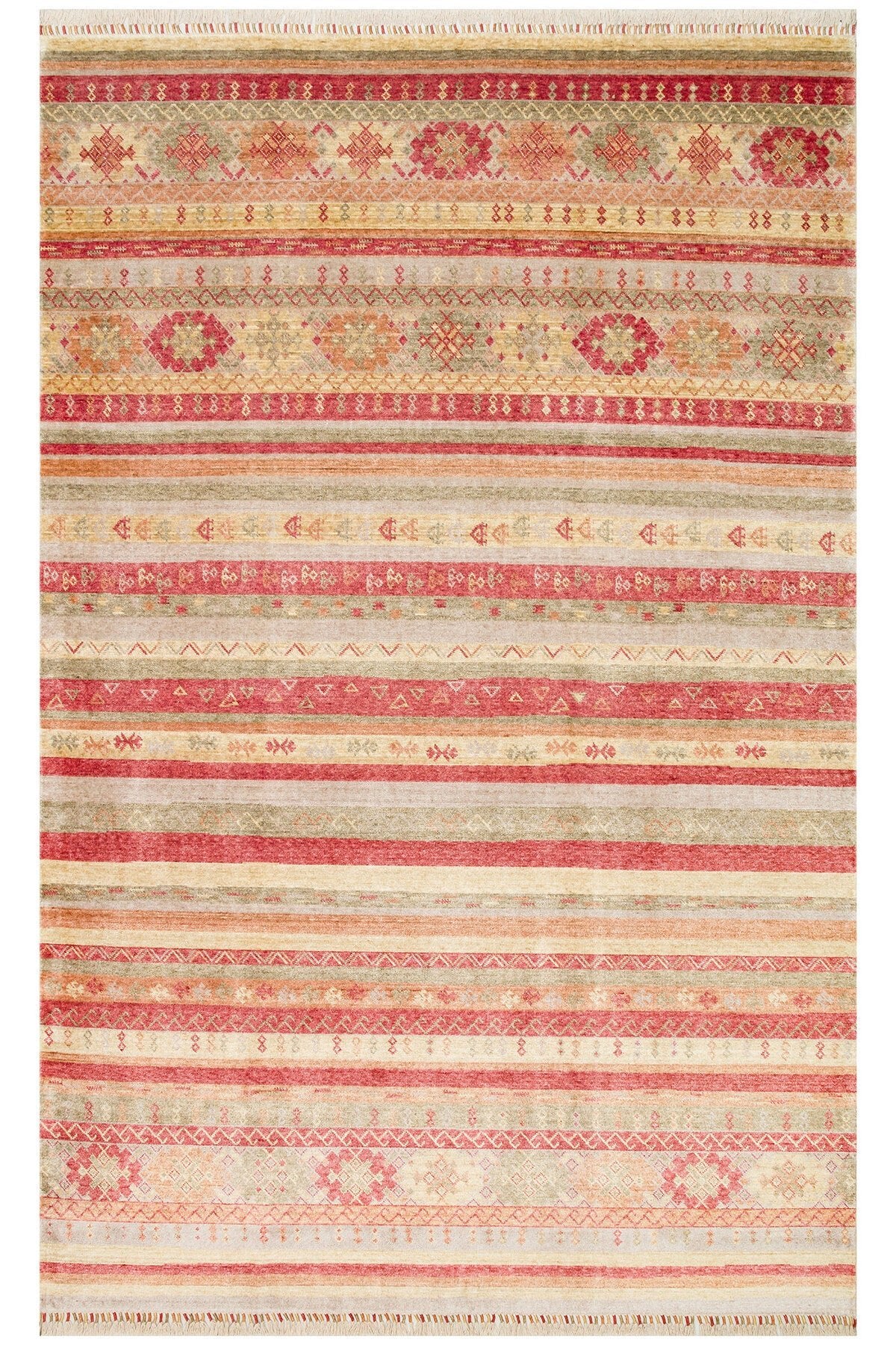 Eko Hali Zara ZR 12 Red Autumn is a special loom rug shaped by the intensive handiwork of women from Usak. - MALLTURK