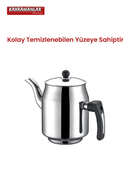 Kahramanlar Steel Coffee Pot No. 1 - MALLTURK