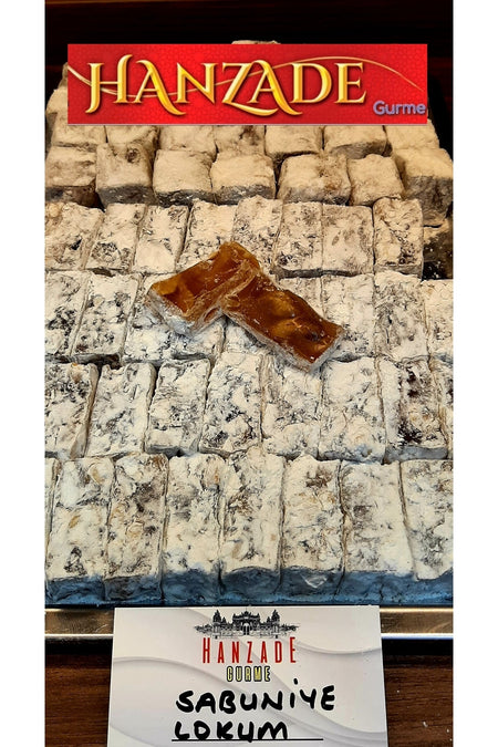 HANZADE GURME aydin sabuniye Pistachio Afyon Style Turkish Delight 1 kg tereyagli - MALLTURK