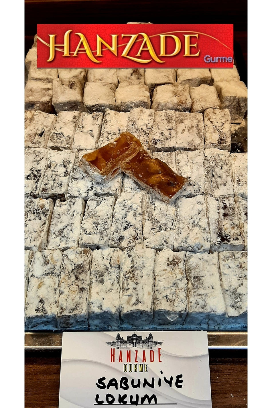 HANZADE GURME aydin sabuniye Pistachio Afyon Style Turkish Delight 1 kg tereyagli - MALLTURK