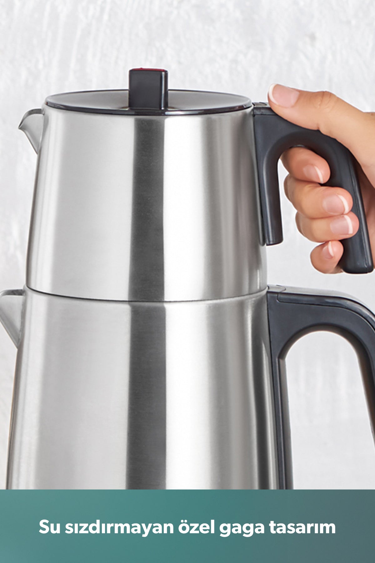 HOMEND Royaltea 1708H Stainless Steel Talking Tea Maker inox-Black 1800 W - MALLTURK