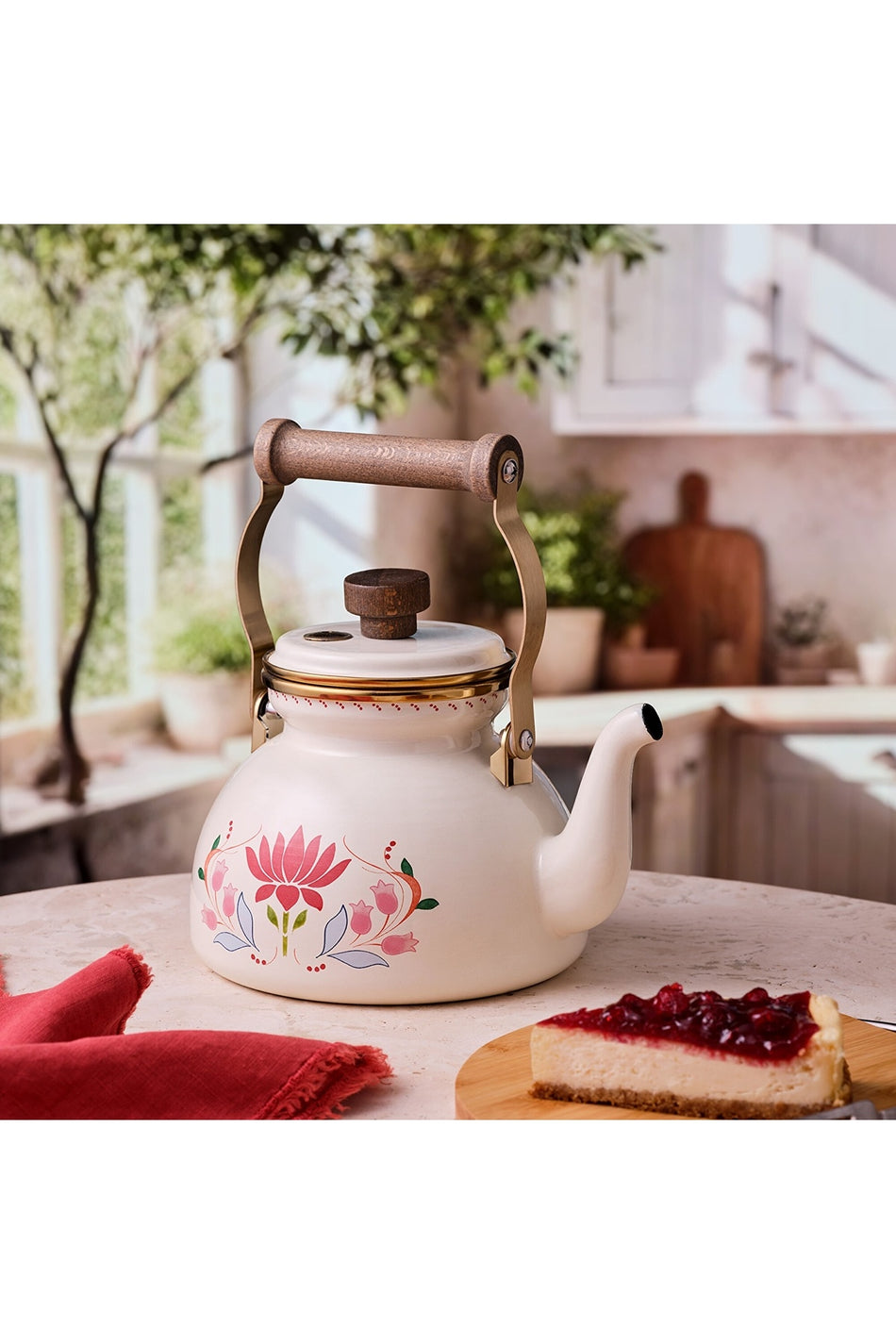 Emsan Nar Enamel Royal Teapot 2.4 Lt - MALLTURK