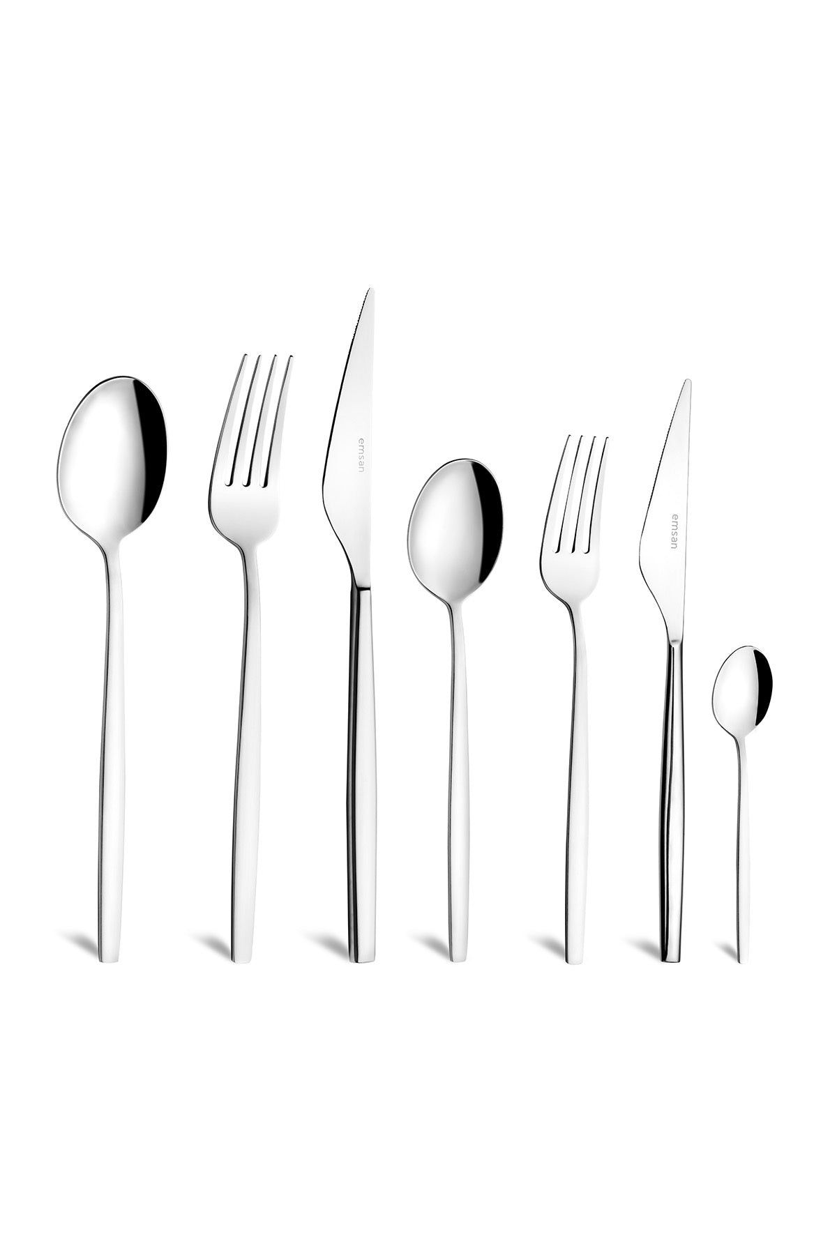 Emsan evelyn 84 Piece 12 Place Setting Flatware Set - MALLTURK