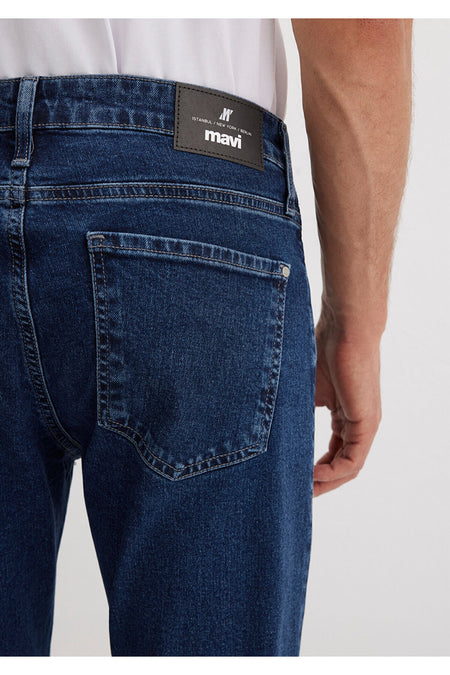 Mavi Milan Street Dark Mavi Denim Jeans 0081088524 - MALLTURK