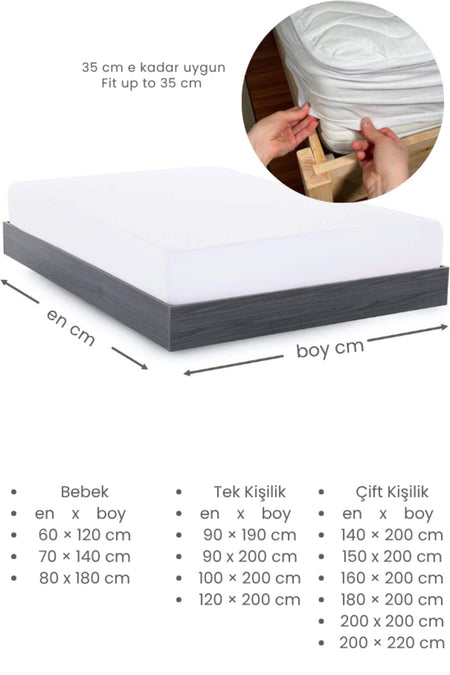 VESSINOHOME Waterproof Microfiber Quilted Fitted Mattress Pad - MALLTURK