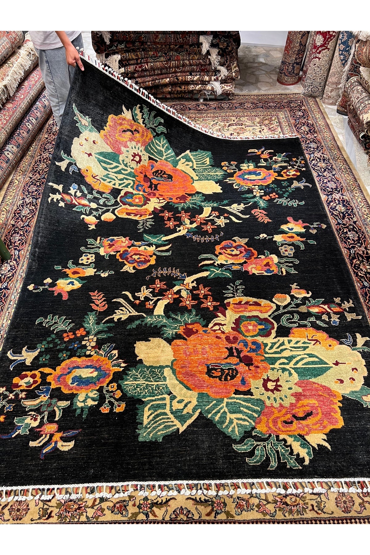 RD RAMAZAN DAG Hand Rug Art Hand-Woven Afghan Rug Karabag Design Ebeti 236x180