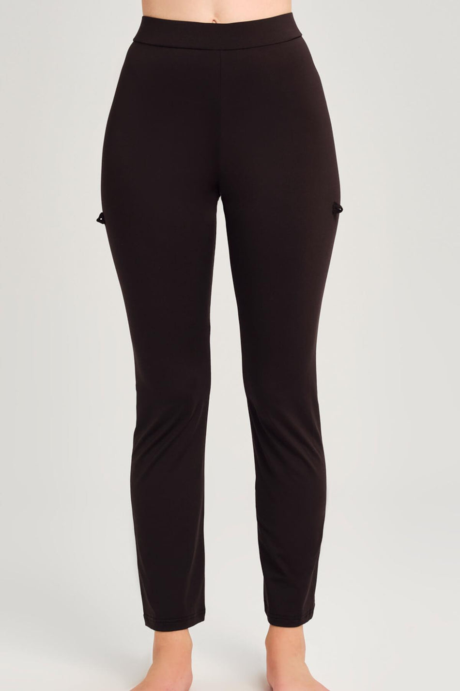 Hasema Black Tube Leg Swimming Tights 3084