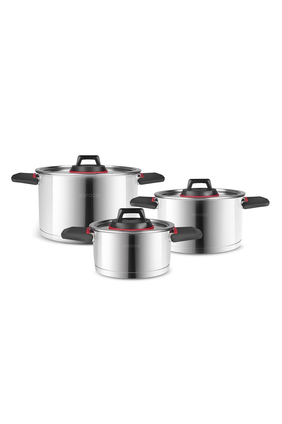 Karaca Yenka Induction Compatible 6 Piece Katlanabilir Kulplu Cookware Set