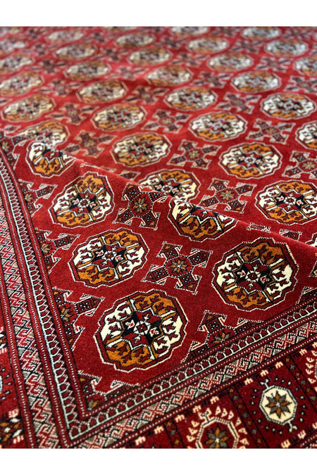 RD RAMAZAN DAG Hand Rug Art Hand-Woven Iranian Buhara Rug Wool Weave KokBoya Size 300x200