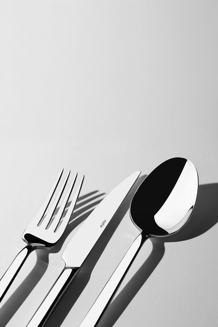 Nehir dalyan Plain 12 Place Setting 89 Piece deri Boxed Flatware Set - MALLTURK
