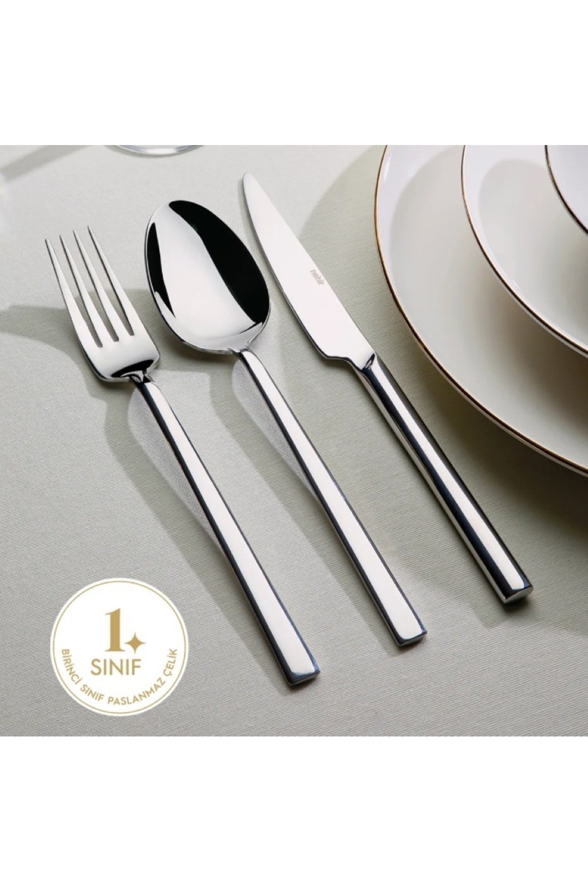 Nehir dalyan deri cantali 89 Piece Flatware Set Set - MALLTURK