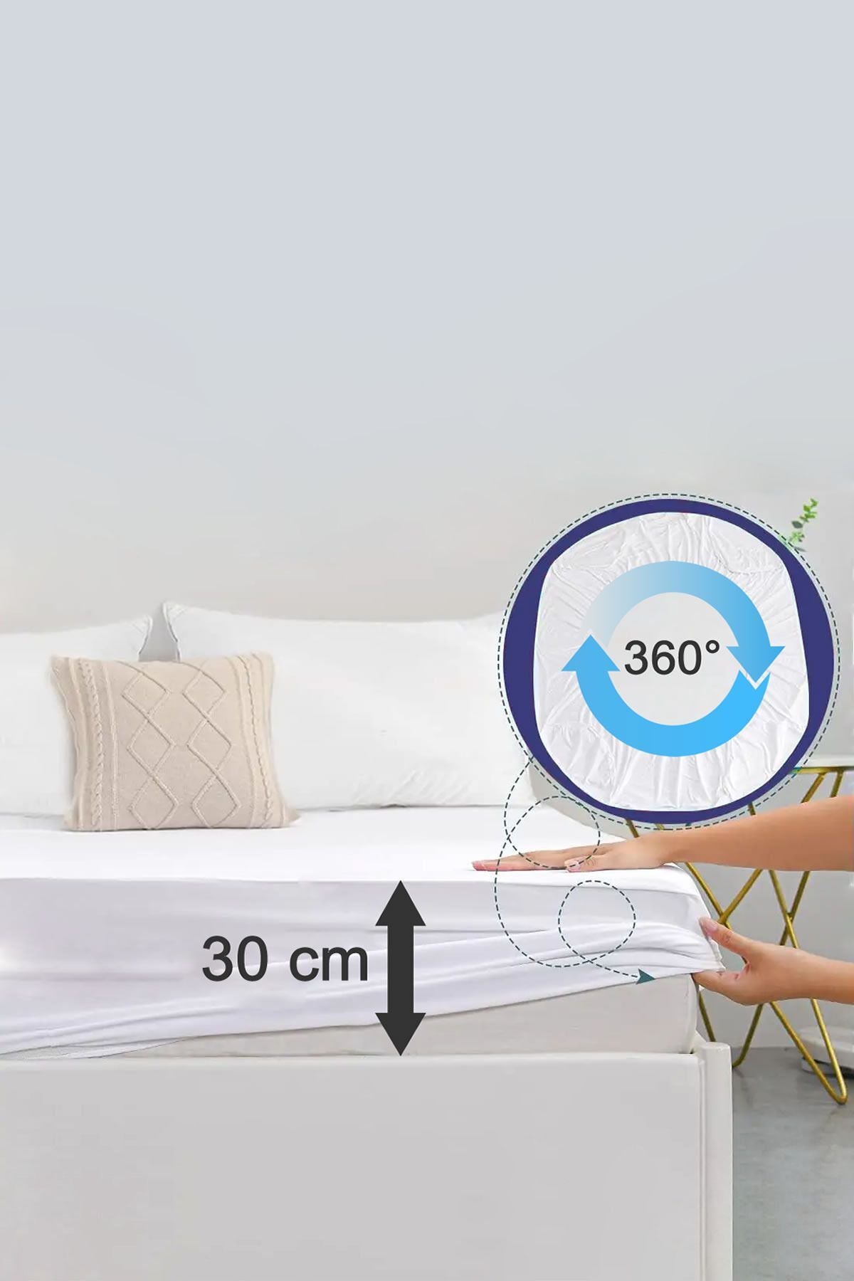 Ozdilek Siviyi Hapseden Waterproof Fitted Baby & Kids Mattress Protector - MALLTURK