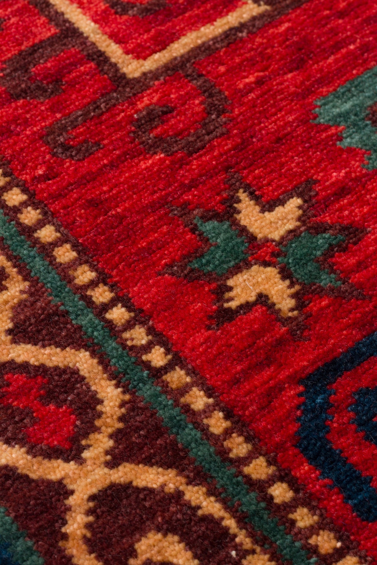 Kalesta Rug Rustik 04 Red Natural Wool ile Ozel Tezgahlarda Hand-Woven Teknikleri ile Uretilen Living Room Rug