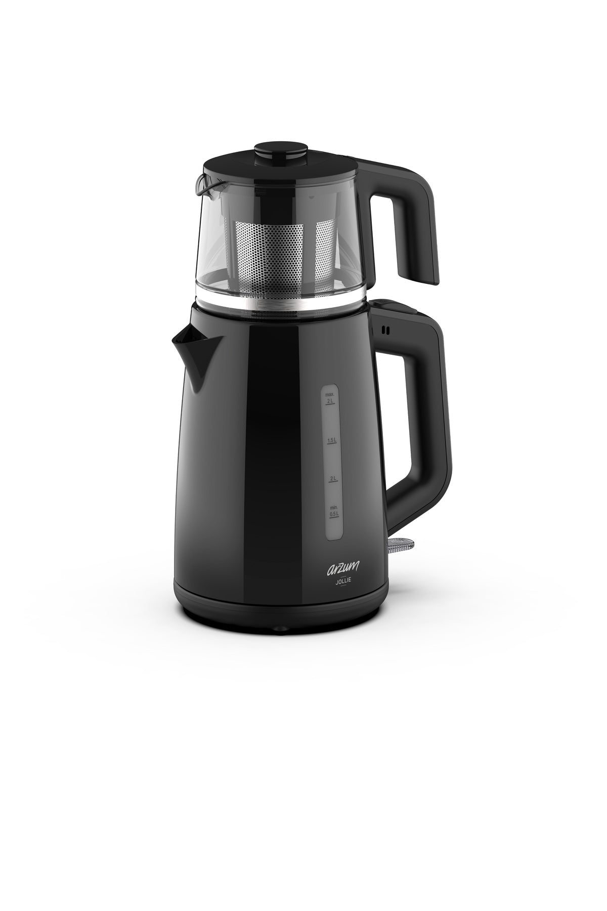 Arzum AR3151 Jollie Tea Maker 1650W, 1 L Teapot Capacity, Black - MALLTURK
