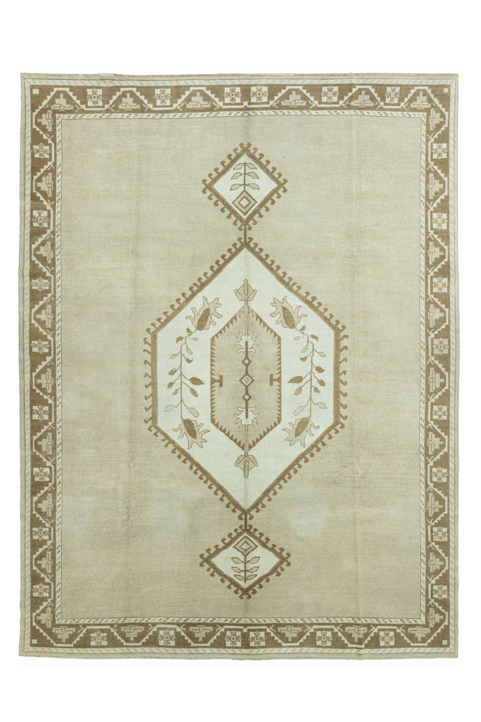 Soho Antiq Sara Geometric Design Wool Rug 315x412 cm - MALLTURK