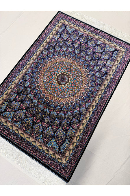 Afgan Rug Iranian Silk Fine Craftsmanship 1600 Reed Elegant Design - MALLTURK
