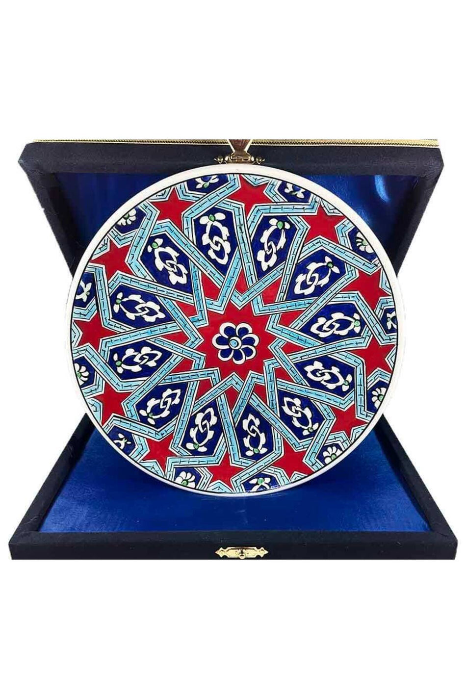 Cini Evi Iznik Tile Plate Seljuk Star Patterned 18 cm - MALLTURK