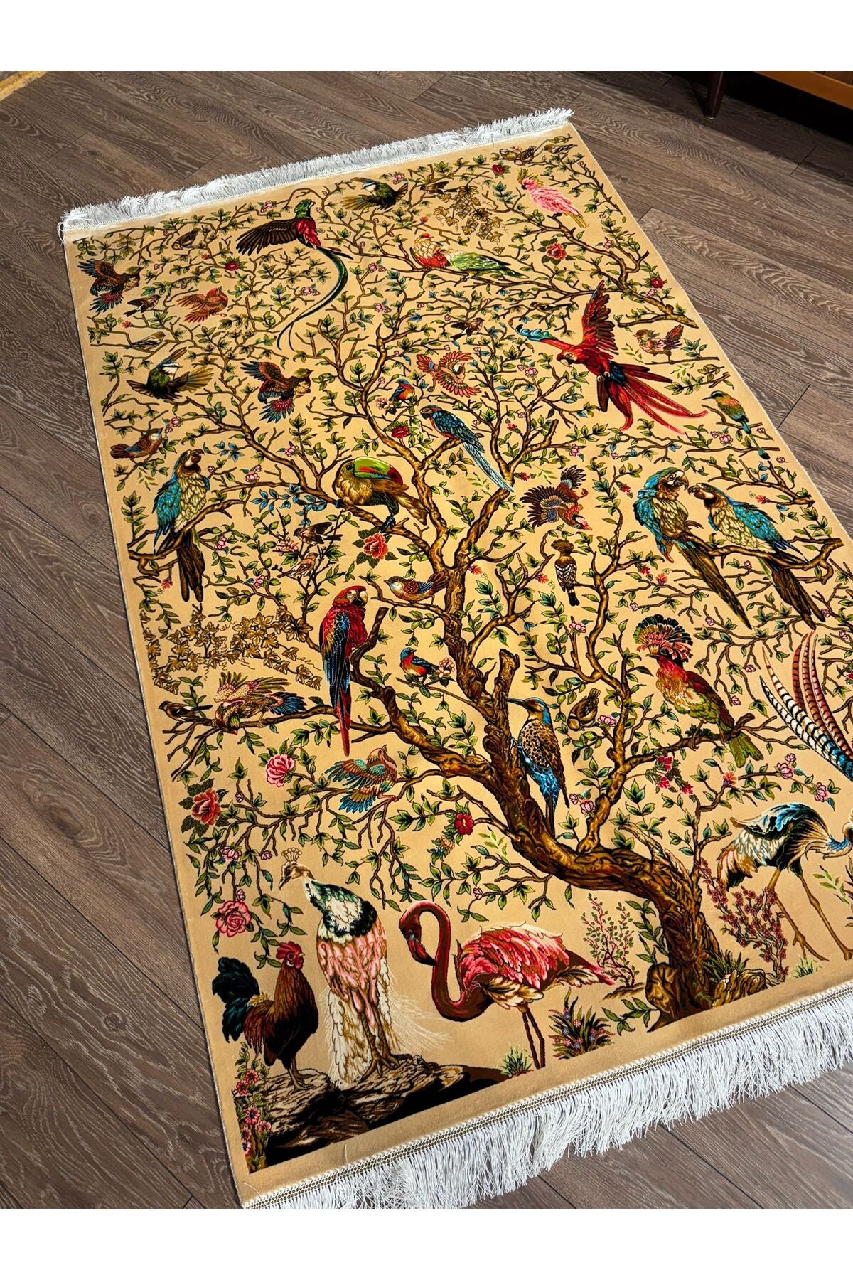 Rustikev Iranian Silk Rug - MALLTURK