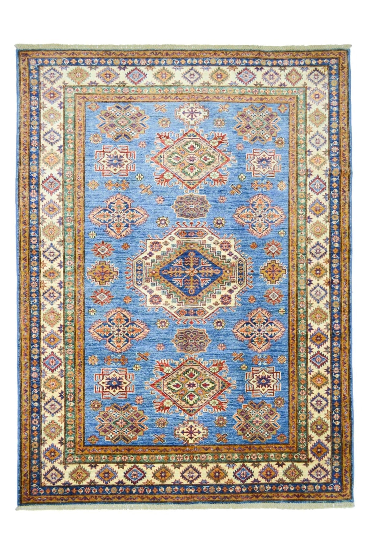 KilimCo. Afghan Sultani Hand-Woven Blue Color Rug 170x243 cm (4.13 m2)