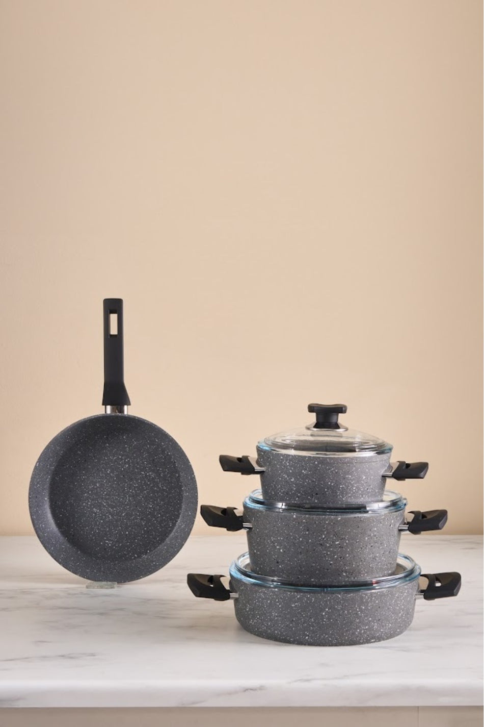 Karaca Biogranit Uraz 7 Piece Cookware Set - MALLTURK